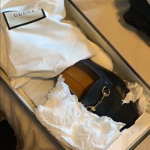 Gucci Womens Jordaan Loafers black